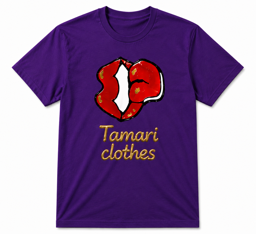 Tamari Clothes Red Lips Graphic T-Shirt