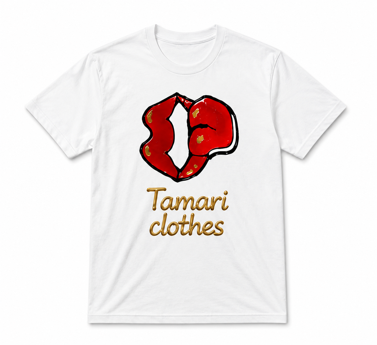 Tamari Clothes Red Lips Graphic T-Shirt