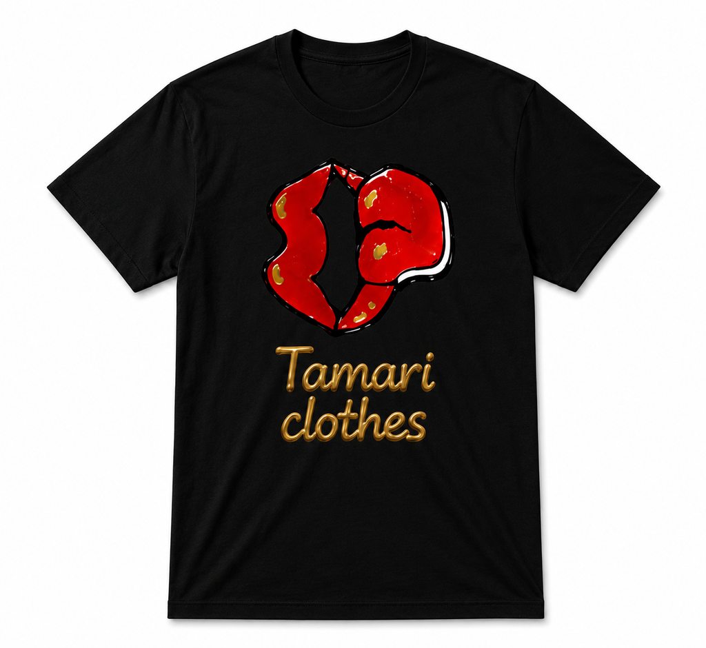Tamari Clothes Red Lips Graphic T-Shirt