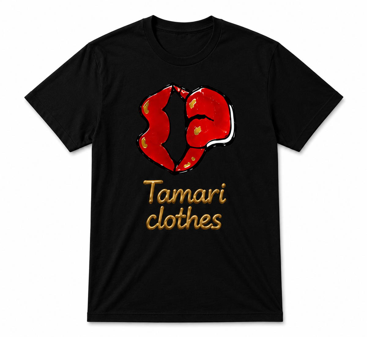 Tamari Clothes Red Lips Graphic T-Shirt